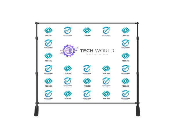 Fabric Step and Repeat Adjustable Banner Stands